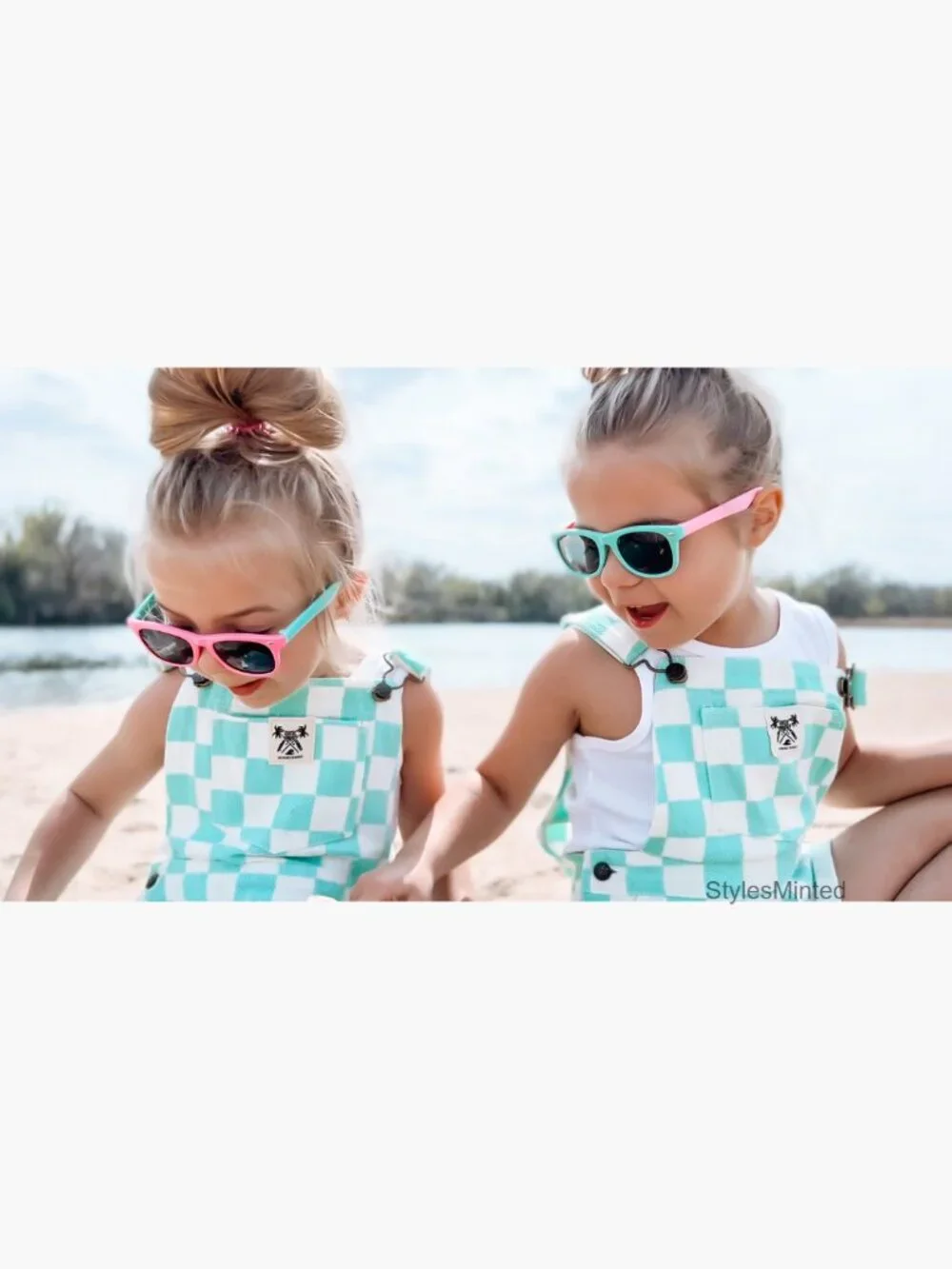 Kids Polarized Sunglasses Flexible TPEE Rubber Shades Ages 4-12